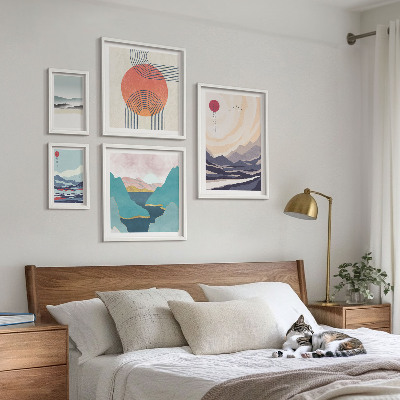 Gallery wall Abstract mountain landscapes