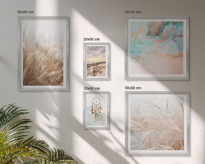 Set of 5 wall art pieces Natural boho ethno landscapes