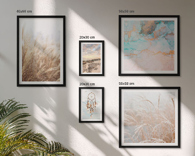 Set of 5 wall art pieces Natural boho ethno landscapes