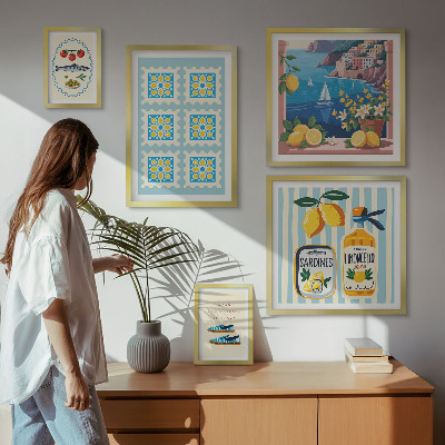 Gallery wall Italian cuisine taste style