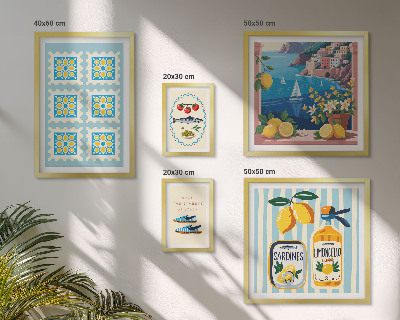 Gallery wall Italian cuisine taste style