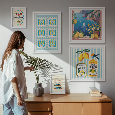 Gallery wall Italian cuisine taste style