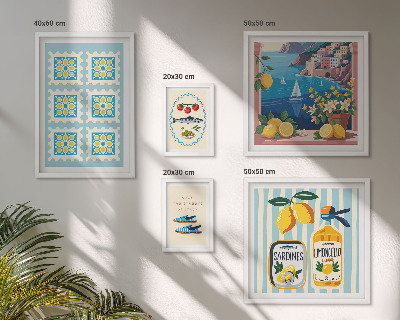 Gallery wall Italian cuisine taste style
