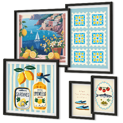 Gallery wall Italian cuisine taste style