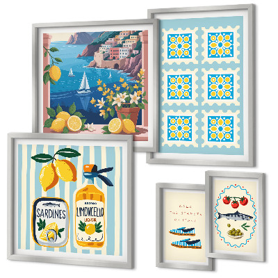 Gallery wall Italian cuisine taste style