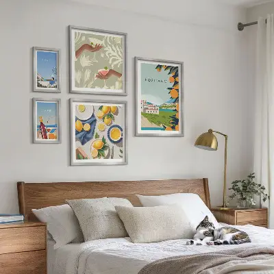 Italian Holidays Amalfi and Capri wall art set set of 5 pieces