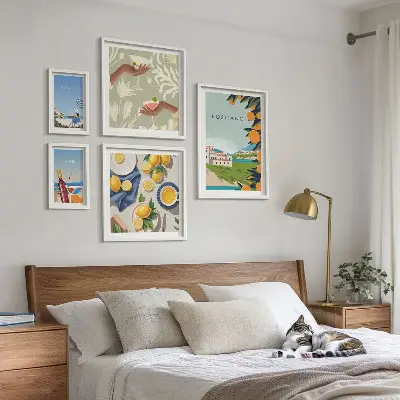 Italian Holidays Amalfi and Capri wall art set set of 5 pieces