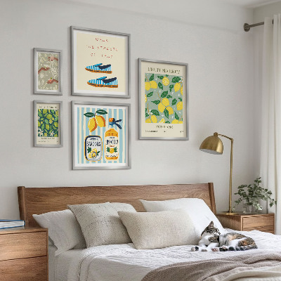 Gallery wall Fruity vintage inspirations