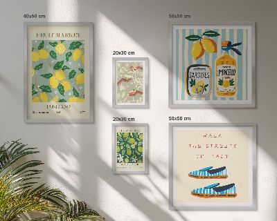 Gallery wall Fruity vintage inspirations
