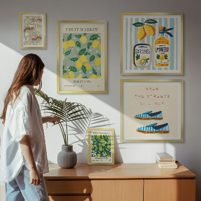 Gallery wall Fruity vintage inspirations