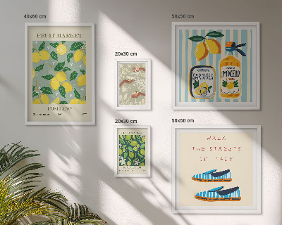 Gallery wall Fruity vintage inspirations