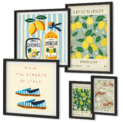 Gallery wall Fruity vintage inspirations
