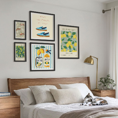 Gallery wall Fruity vintage inspirations