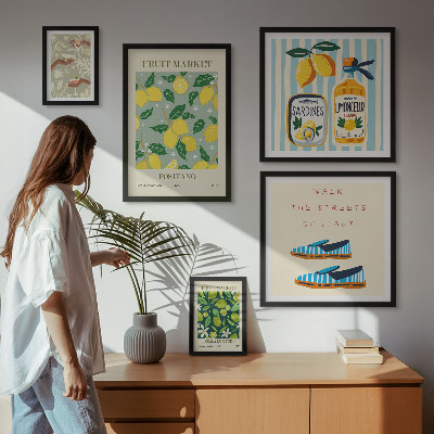 Gallery wall Fruity vintage inspirations