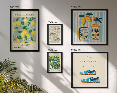 Gallery wall Fruity vintage inspirations