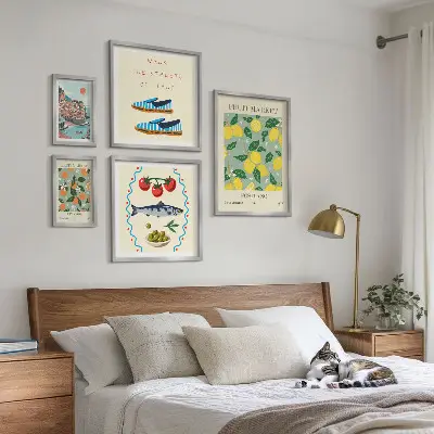 Fruit collection from Italy framed photo set