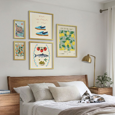 Framed photo set Fruit collection from Italy