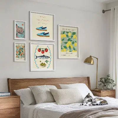 Fruit collection from Italy framed photo set