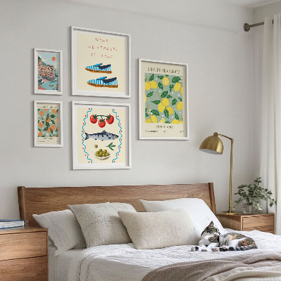 Framed photo set Fruit collection from Italy