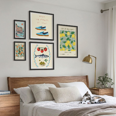 Framed photo set Fruit collection from Italy