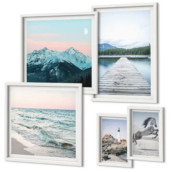 Nature landscape gallery wall set of decorative art prints