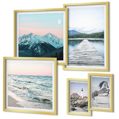 Gallery wall Nature landscapes decorations