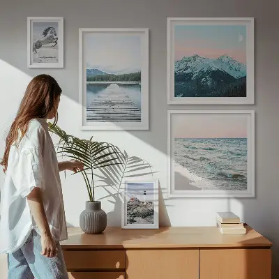 Nature landscape gallery wall set of decorative art prints