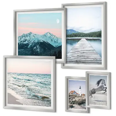 Nature landscape gallery wall set of decorative art prints