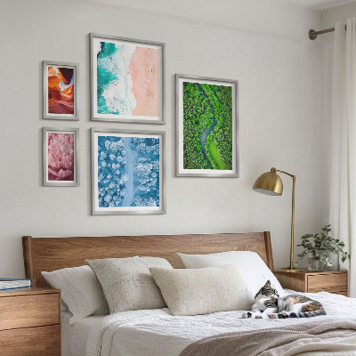Framed photo set Natural green landscapes