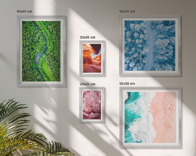 Framed photo set Natural green landscapes