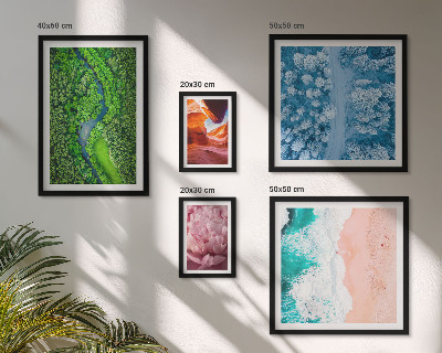 Framed photo set Natural green landscapes