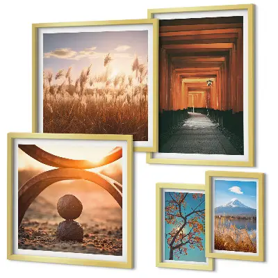 Gallery wall tranquil zen nature landscapes