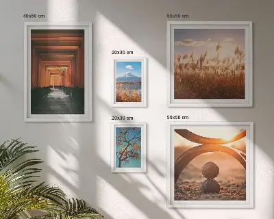 Gallery wall tranquil zen nature landscapes
