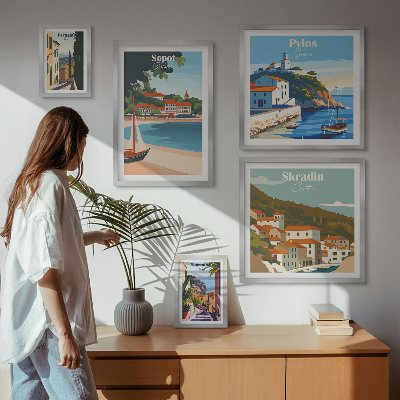 Gallery wall Landscapes of coastal cities