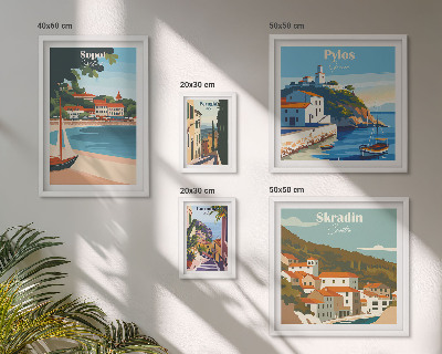 Gallery wall Landscapes of coastal cities