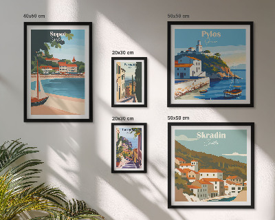 Gallery wall Landscapes of coastal cities