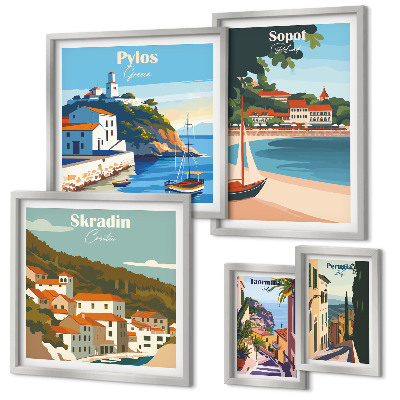 Gallery wall Landscapes of coastal cities