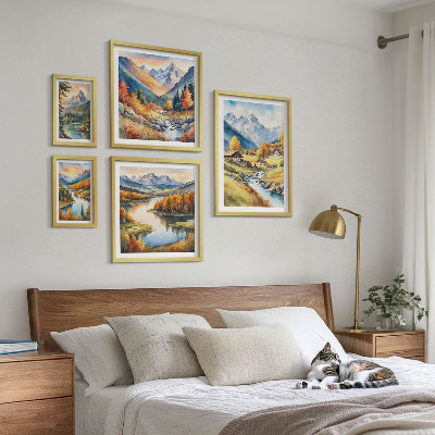 Gallery wall Landscapes of mountains, rivers, forests