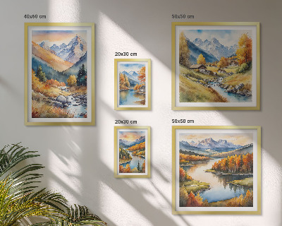 Gallery wall Autumn mountain landscapes