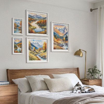 Gallery wall Autumn mountain landscapes