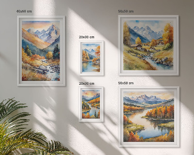 Gallery wall Autumn mountain landscapes