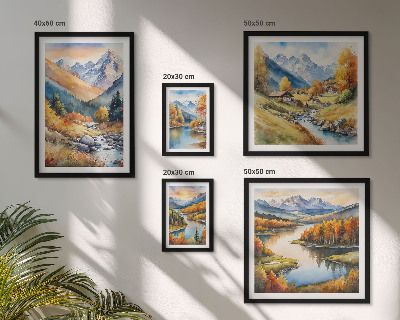Gallery wall Autumn mountain landscapes