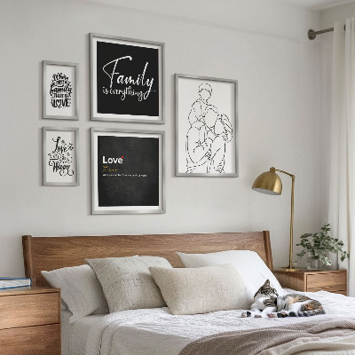 Framed photo set Family values ​​of love and closeness