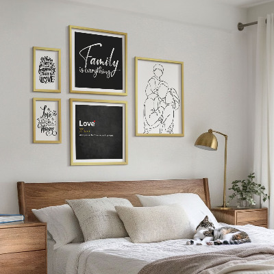 Framed photo set Family values ​​of love and closeness
