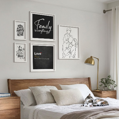 Framed photo set Family values ​​of love and closeness