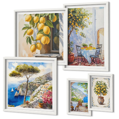 Gallery wall Citrus inspirations sun