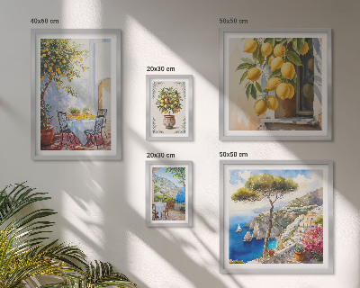 Gallery wall Citrus inspirations sun