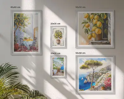 Gallery wall art citrus sun inspiration print