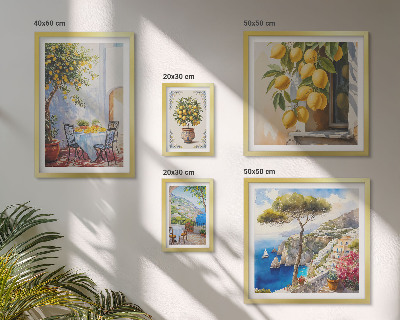 Gallery wall Citrus inspirations sun