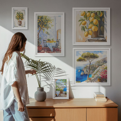 Gallery wall Citrus inspirations sun
